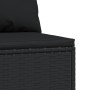 Zentrales Gartensofa mit schwarzen synthetischen Rattankissen von vidaXL, Outdoor-Sofas - Ref: Foro24-319785, Preis: 71,95 €,...