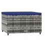 Garden footrest with cushions 2 pcs synthetic rattan gray by vidaXL, Outdoor ottomans - Ref: Foro24-319853, Price: 65,84 €, D...