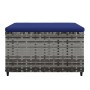 Garden footrest with cushions 2 pcs synthetic rattan gray by vidaXL, Outdoor ottomans - Ref: Foro24-319853, Price: 66,39 €, D...