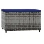 Garden footrest with cushions 2 pcs synthetic rattan gray by vidaXL, Outdoor ottomans - Ref: Foro24-319853, Price: 65,84 €, D...