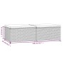 Garden footrest with cushions 2 pcs synthetic rattan gray by vidaXL, Outdoor ottomans - Ref: Foro24-319853, Price: 66,39 €, D...