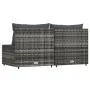 Central garden sofas with cushions 2 units gray synthetic rattan by vidaXL, Outdoor sofas - Ref: Foro24-319770, Price: 114,54...