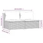 Central garden sofas with cushions 2 units gray synthetic rattan by vidaXL, Outdoor sofas - Ref: Foro24-319770, Price: 114,54...