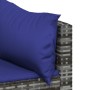 4-piece garden furniture set and gray synthetic rattan cushions by vidaXL, Garden sets - Ref: Foro24-319856, Price: 300,71 €,...