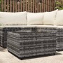 Gray synthetic rattan square garden coffee table 50x50x30 cm by vidaXL, Garden tables - Ref: Foro24-319859, Price: 59,68 €, D...