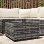 Gray synthetic rattan square garden coffee table 50x50x30 cm by vidaXL, Garden tables - Ref: Foro24-319859, Price: 56,13 €, D...