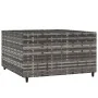 Gray synthetic rattan square garden coffee table 50x50x30 cm by vidaXL, Garden tables - Ref: Foro24-319859, Price: 56,13 €, D...