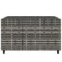 Gray synthetic rattan square garden coffee table 50x50x30 cm by vidaXL, Garden tables - Ref: Foro24-319859, Price: 56,13 €, D...