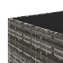 Mesa de centro jardín cuadrada ratán sintético gris 50x50x30 cm de vidaXL, Mesas de jardín - Ref: Foro24-319859, Precio: 59,6...