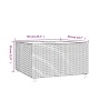 Mesa de centro jardín cuadrada ratán sintético gris 50x50x30 cm de vidaXL, Mesas de jardín - Ref: Foro24-319859, Precio: 59,6...