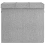 Gray synthetic linen folding laundry basket 64.5x34.5x59 cm by vidaXL, Laundry baskets - Ref: Foro24-351041, Price: 29,21 €, ...