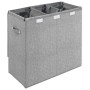Grauer Wäschekorb aus synthetischem Leinen, 64,5 x 34,5 x 59 cm von vidaXL, Wäschekörbe - Ref: Foro24-351041, Preis: 29,58 €,...