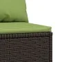 Central garden sofa with brown synthetic rattan cushions by vidaXL, Outdoor sofas - Ref: Foro24-319833, Price: 79,53 €, Disco...