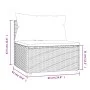 Central garden sofa with brown synthetic rattan cushions by vidaXL, Outdoor sofas - Ref: Foro24-319833, Price: 79,53 €, Disco...