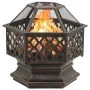 Brazier with steel poker 62x54x56 cm by vidaXL, Chimneys - Ref: Foro24-360060, Price: 131,91 €, Discount: %