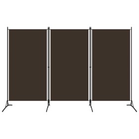 Biombo divisor de 3 paneles marrón 260x180 cm de vidaXL, Divisores de ambientes - Ref: Foro24-320732, Precio: 36,71 €, Descue...
