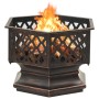 Kohlenbecken mit Schürhaken aus Stahl, 62 x 54 x 56 cm von vidaXL, Kamine - Ref: Foro24-360060, Preis: 134,08 €, Rabatt: %