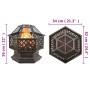Brasero con atizador acero 62x54x56 cm de vidaXL, Chimeneas - Ref: Foro24-360060, Precio: 133,97 €, Descuento: %