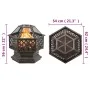 Brazier with steel poker 62x54x56 cm by vidaXL, Chimneys - Ref: Foro24-360060, Price: 131,91 €, Discount: %