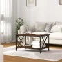 Brown oak wood and iron coffee table 80x50x45 cm by vidaXL, Coffee table - Ref: Foro24-823321, Price: 53,95 €, Discount: %