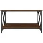 Brown oak wood and iron coffee table 80x50x45 cm by vidaXL, Coffee table - Ref: Foro24-823321, Price: 53,95 €, Discount: %