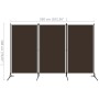 Brown 3-panel divider screen 260x180 cm by vidaXL, Room dividers - Ref: Foro24-320732, Price: 36,71 €, Discount: %