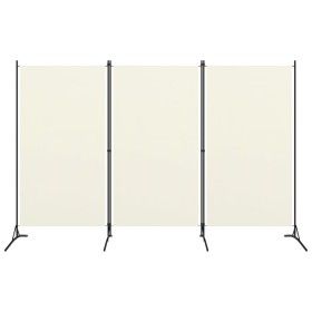 Biombo divisor de 3 paneles tela blanco 260x180 cm de vidaXL, Divisores de ambientes - Ref: Foro24-320731, Precio: 34,70 €, D...