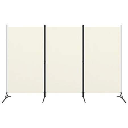 3-teilige Trennwand aus weißem Stoff, 260 x 180 cm von vidaXL, Raumteiler - Ref: Foro24-320731, Preis: 34,70 €, Rabatt: %