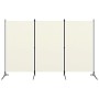 3-teilige Trennwand aus weißem Stoff, 260 x 180 cm von vidaXL, Raumteiler - Ref: Foro24-320731, Preis: 34,70 €, Rabatt: %