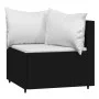 Garden set with cushions 4 pieces black synthetic rattan by vidaXL, Garden sets - Ref: Foro24-319744, Price: 211,73 €, Discou...