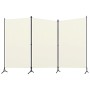 3-teilige Trennwand aus weißem Stoff, 260 x 180 cm von vidaXL, Raumteiler - Ref: Foro24-320731, Preis: 34,70 €, Rabatt: %