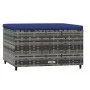 Gartenhocker mit grauem synthetischem Rattankissen von vidaXL, Hocker für den Außenbereich - Ref: Foro24-319852, Preis: 36,57...