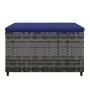 Gartenhocker mit grauem synthetischem Rattankissen von vidaXL, Hocker für den Außenbereich - Ref: Foro24-319852, Preis: 36,57...