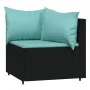 Garden set with cushions 4 pieces black synthetic rattan by vidaXL, Garden sets - Ref: Foro24-319808, Price: 309,92 €, Discou...