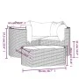 Gartenset mit Kissen 4-teilig aus schwarzem synthetischem Rattan von vidaXL, Gartensets - Ref: Foro24-319808, Preis: 309,92 €...
