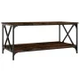 Smoked oak wood and iron coffee table 100x50x45 cm by vidaXL, Coffee table - Ref: Foro24-823309, Price: 54,34 €, Discount: %