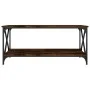 Smoked oak wood and iron coffee table 100x50x45 cm by vidaXL, Coffee table - Ref: Foro24-823309, Price: 54,34 €, Discount: %