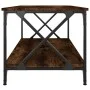 Smoked oak wood and iron coffee table 100x50x45 cm by vidaXL, Coffee table - Ref: Foro24-823309, Price: 54,34 €, Discount: %