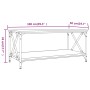 Couchtisch aus geräuchertem Eichenholz und Eisen, 100 x 50 x 45 cm von vidaXL, Couchtisch - Ref: Foro24-823309, Preis: 55,01 ...