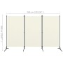 3-teilige Trennwand aus weißem Stoff, 260 x 180 cm von vidaXL, Raumteiler - Ref: Foro24-320731, Preis: 34,70 €, Rabatt: %