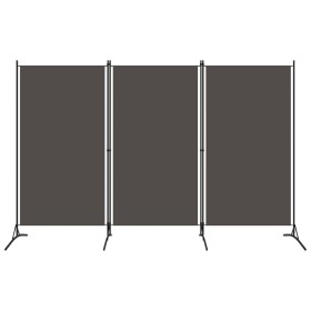 Biombo divisor de 3 paneles gris antracita 260x180 cm de vidaXL, Divisores de ambientes - Ref: Foro24-320733, Precio: 38,19 €...