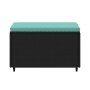 Garden footstool with black synthetic rattan cushion by vidaXL, Outdoor ottomans - Ref: Foro24-319804, Price: 34,70 €, Discou...