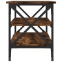 Beistelltisch aus geräuchertem Eichensperrholz, 55 x 38 x 45 cm von vidaXL, Couchtisch - Ref: Foro24-823334, Preis: 44,15 €, ...
