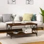 Couchtisch aus braunem Eichenholz und Eisen, 100 x 50 x 45 cm von vidaXL, Couchtisch - Ref: Foro24-823311, Preis: 51,41 €, Ra...