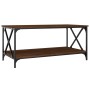 Couchtisch aus braunem Eichenholz und Eisen, 100 x 50 x 45 cm von vidaXL, Couchtisch - Ref: Foro24-823311, Preis: 51,93 €, Ra...