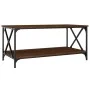 Couchtisch aus braunem Eichenholz und Eisen, 100 x 50 x 45 cm von vidaXL, Couchtisch - Ref: Foro24-823311, Preis: 51,41 €, Ra...