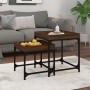 Beistelltische 2 Stück Eichenbraunes Sperrholz von vidaXL, Couchtisch - Ref: Foro24-823286, Preis: 53,75 €, Rabatt: %