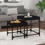 Beistelltische 2 Stück schwarzes Sperrholz von vidaXL, Couchtisch - Ref: Foro24-823282, Preis: 39,65 €, Rabatt: %