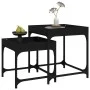 Side tables 2 pcs black plywood by vidaXL, Coffee table - Ref: Foro24-823282, Price: 39,35 €, Discount: %