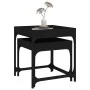 Side tables 2 pcs black plywood by vidaXL, Coffee table - Ref: Foro24-823282, Price: 39,35 €, Discount: %